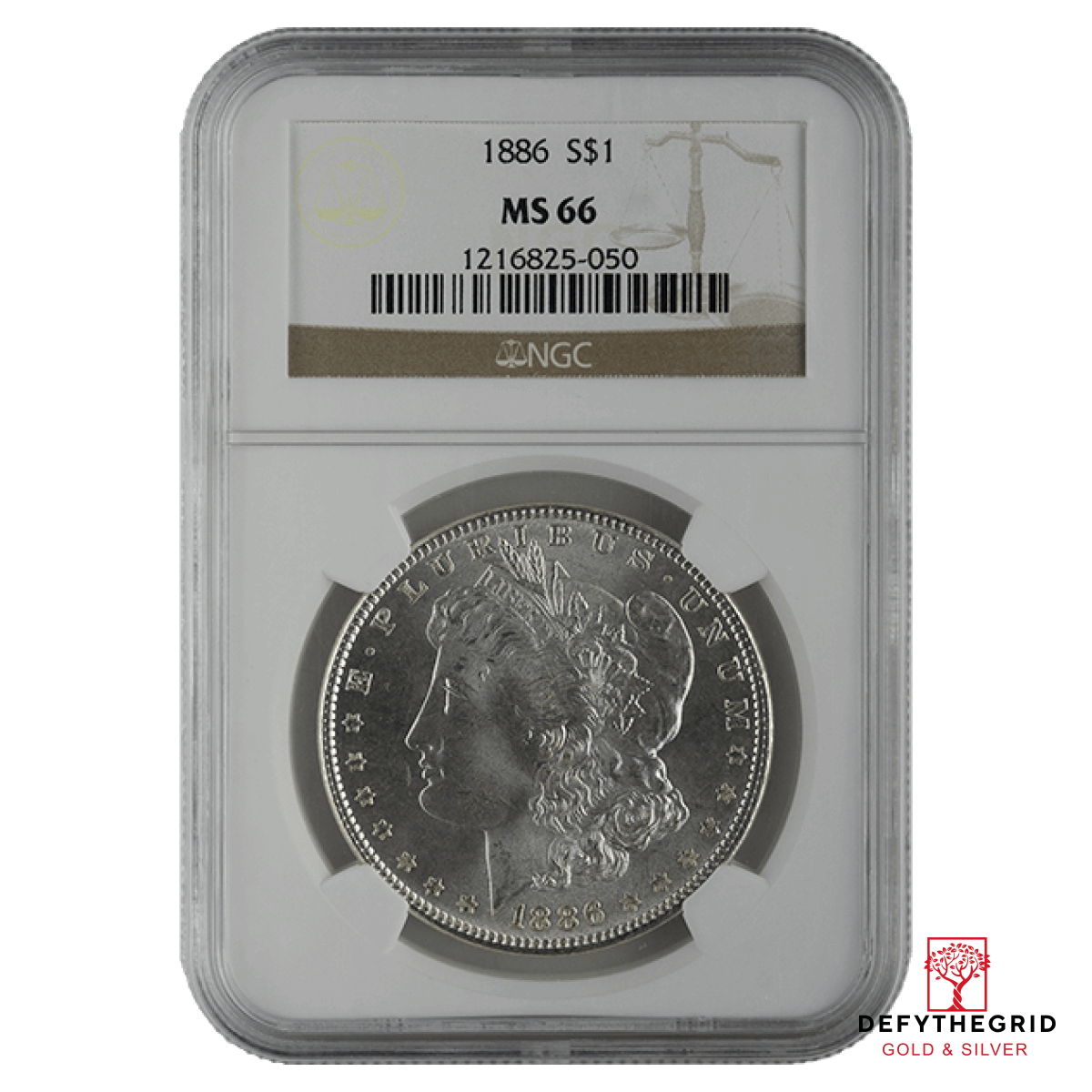 1878-1921 AMERICAN SILVER MORGAN DOLLAR NGC66 Obverse product photo