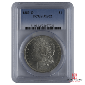 1878-1921 AMERICAN SILVER MORGAN DOLLAR PCGS62 Obverse product photo
