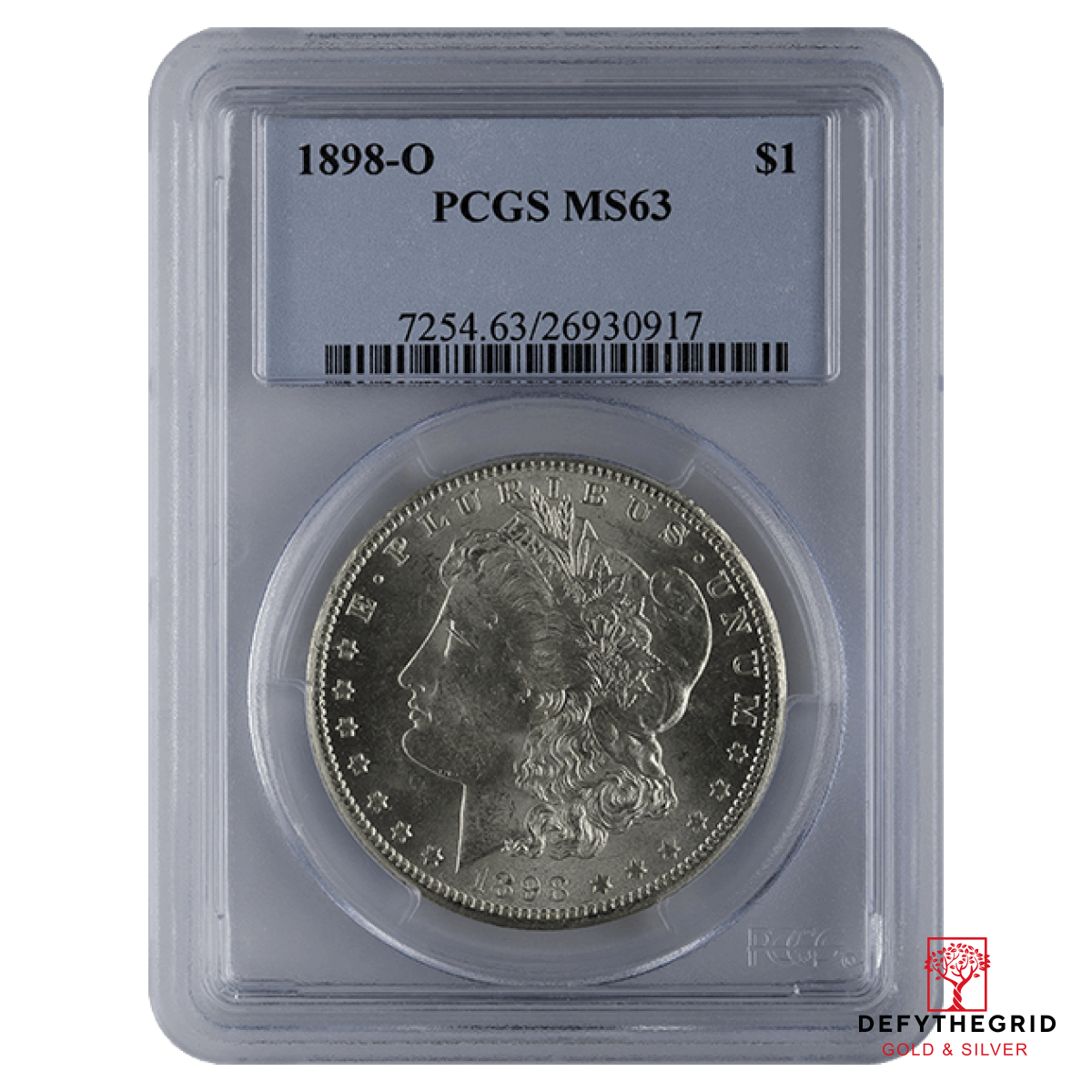 1878-1921 AMERICAN SILVER MORGAN DOLLAR PCGS63 Obverse product photo