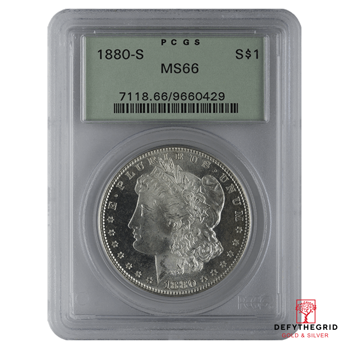 1878-1921 AMERICAN SILVER MORGAN DOLLAR PCGS66 Obverse product photo