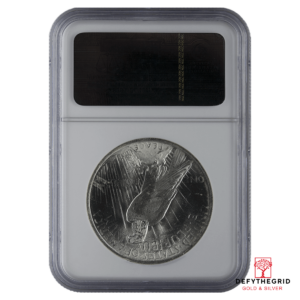 1921-1935 AMERICAN SILVER PEACE DOLLAR NGC64 Reverse product photo