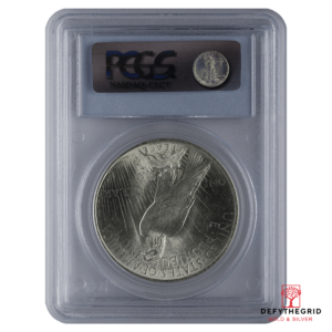 1921-1935 AMERICAN SILVER PEACE DOLLAR PCGS62 Reverse product photo