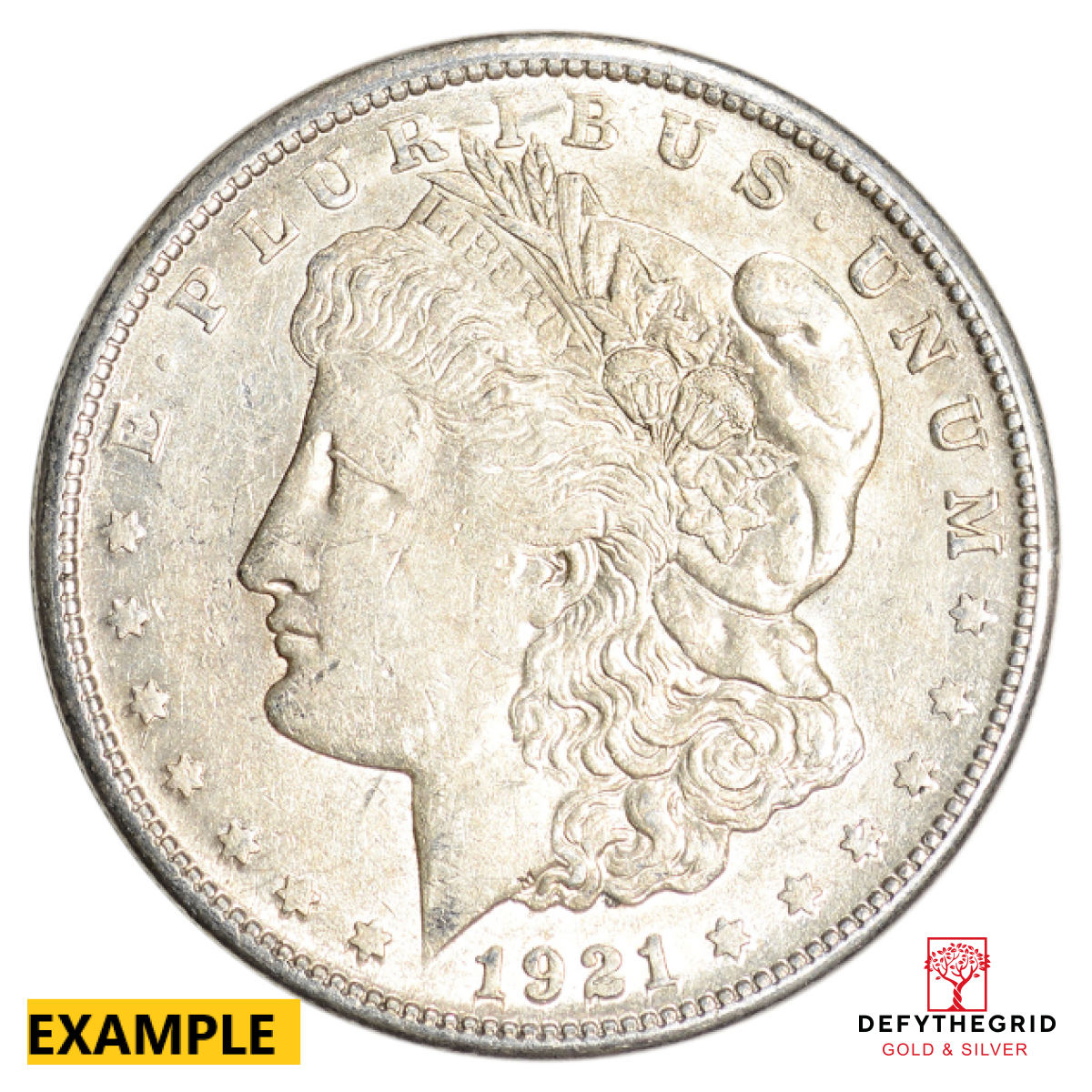 1921 $1 SILVER MORGAN S AU Obverse product photo