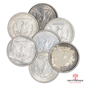 AMERICAN SILVER MORGAN $ EXTRA FINE DETAILS Reverse product photo