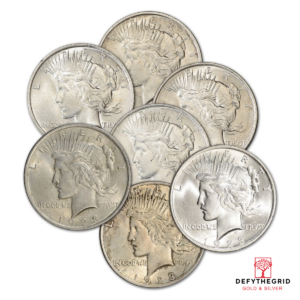 1923 $1 U.S. SILVER PEACE AU Obverse product photo