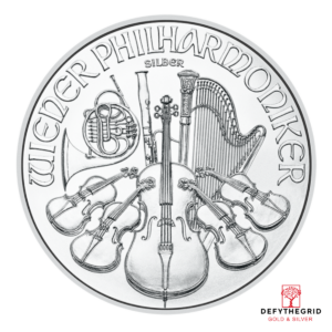 2025 1 OZ AUSTRIAN SILVER PHILHARMONIC Reverse product photo