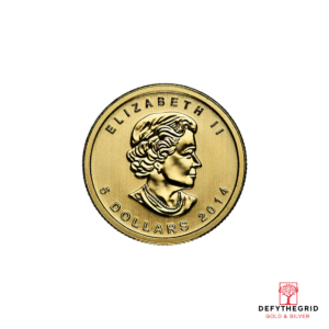 1/10 OZ CANADIAN GOLD MAPLE LEAF (IN PLASTIC) Obverse product photo