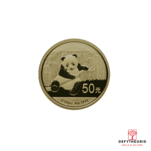 1/10 OZ CHINESE GOLD PANDA Reverse product photo