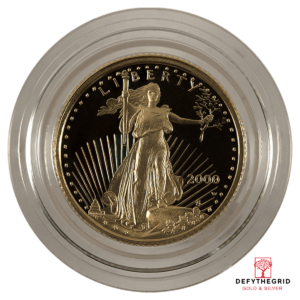 1/10 OZ AMERICAN GOLD EAGLE PROOF WITH ORIGINAL BOX AND PAPERS Reverse product photo