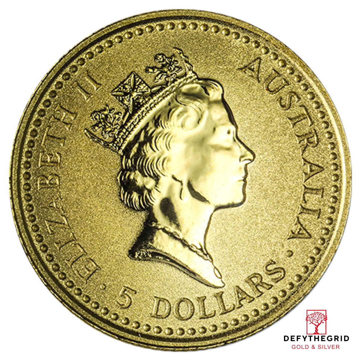 1/20 OZ AUSTRALIAN GOLD KANGAROO Reverse product photo