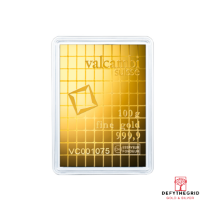 100 GRAM GOLD COMBI-BAR VALCAMBI Reverse product photo
