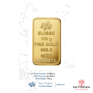 100 GRAM GOLD BAR PAMP ROSA Reverse product photo