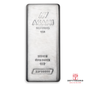 100 OZ ASAHI SILVER BAR Reverse product photo