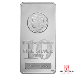 10 OZ SILVER BAR MORGAN Obverse product photo