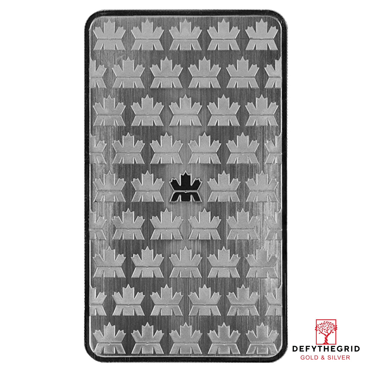 10 OZ SILVER BAR ROYAL CANADIAN MINT Reverse product photo