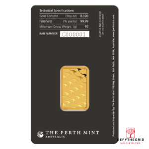 10 GRAM GOLD BAR PERTH Reverse product photo