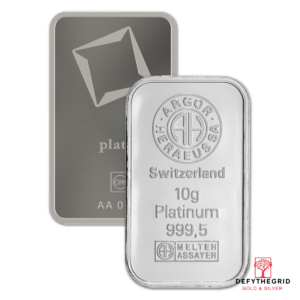 10 GRAM PLATINUM BAR Obverse product photo