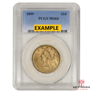 $10 U.S. GOLD LIBERTY PCGS64 Obverse product photo