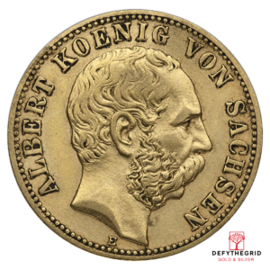 10 MARK GERMAN GOLD COIN Reverse product photo