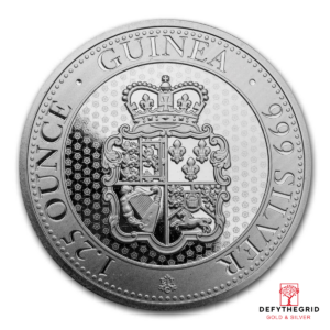 1.25 OZ SILVER ROSE CROWN GUINEA Obverse product photo