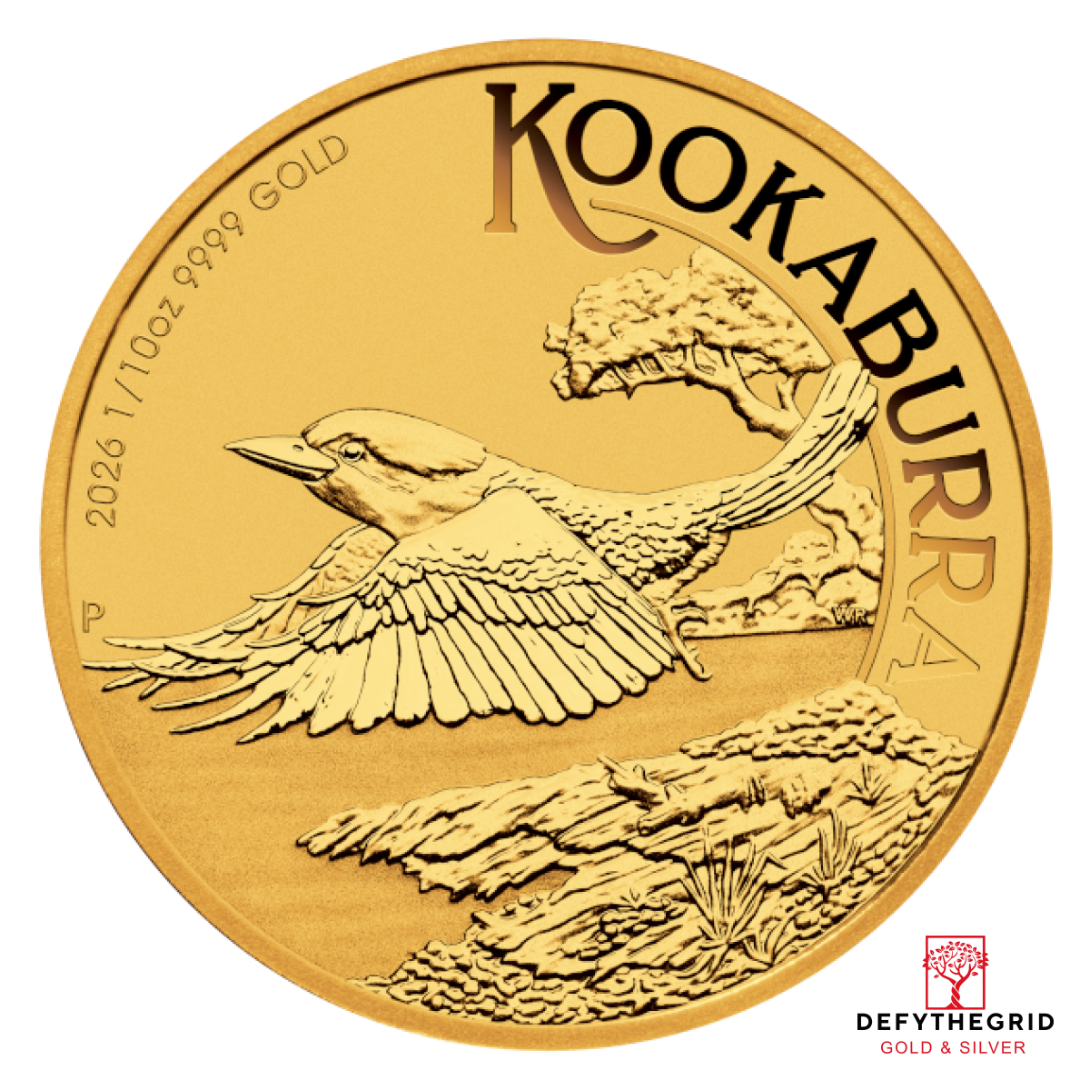 2026 1/10 OZ GOLD KOOKABURRA Obverse product photo