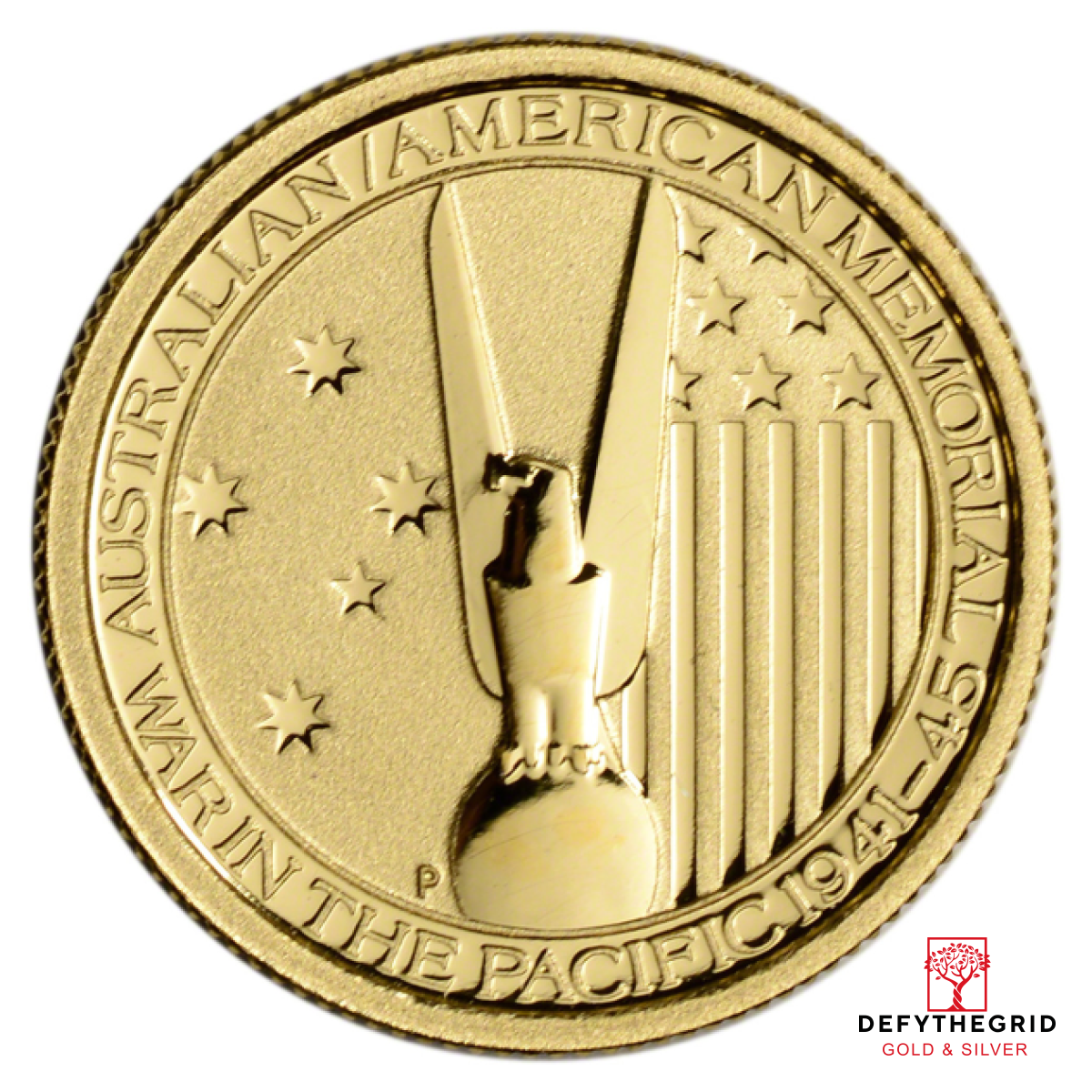 1/10 OZ GOLD PERTH WAR IN THE PACIFIC Obverse product photo