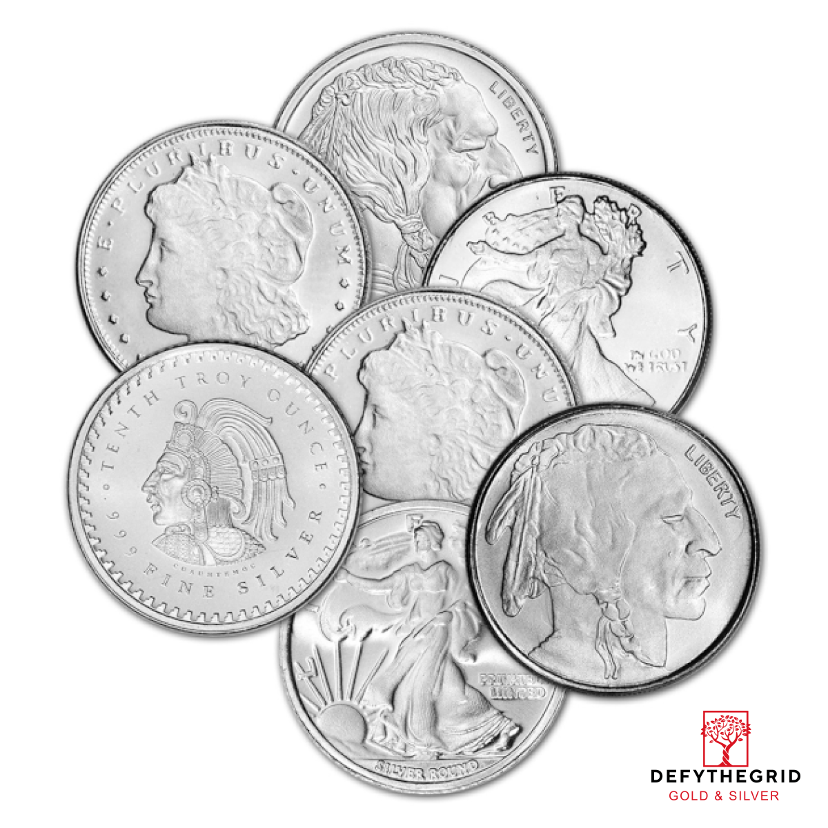 1/10 OZ SILVER ROUND GENERIC BRAND Obverse product photo