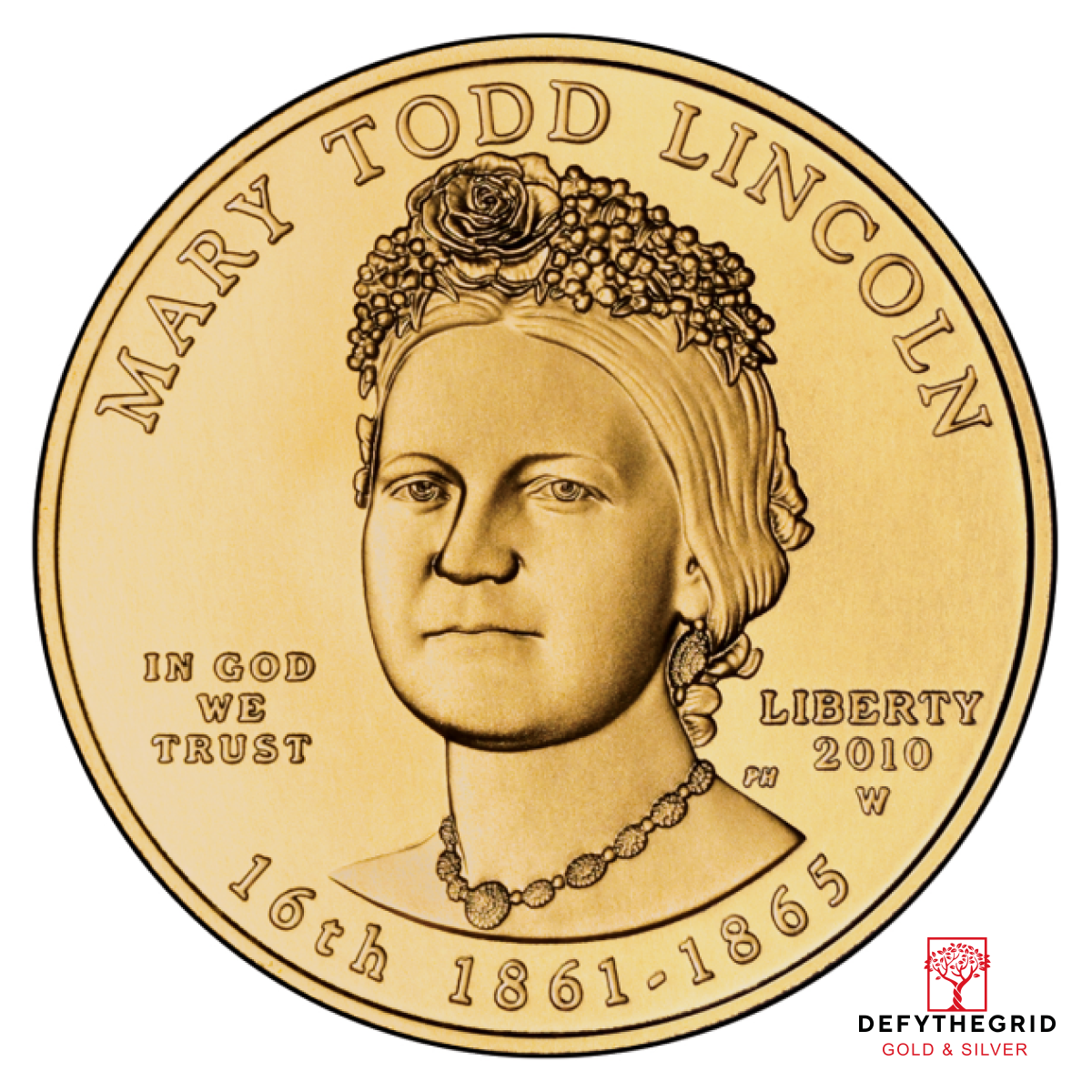 1/2 OZ GOLD FIRST SPOUSE Obverse product photo
