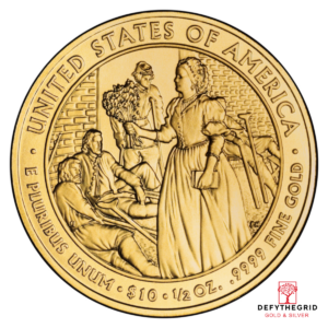 1/2 OZ GOLD FIRST SPOUSE Reverse product photo