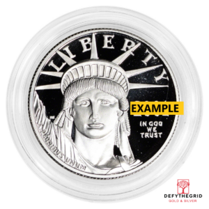 1/2 OZ AMERICAN PLATINUM EAGLE PROOF (CAPSULE ONLY) Obverse product photo