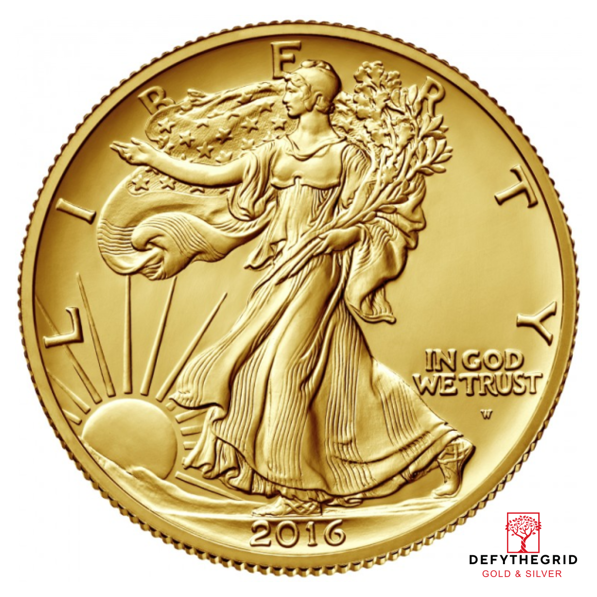 2016 1/2 OZ U.S. GOLD WALKING LIBERTY Obverse product photo