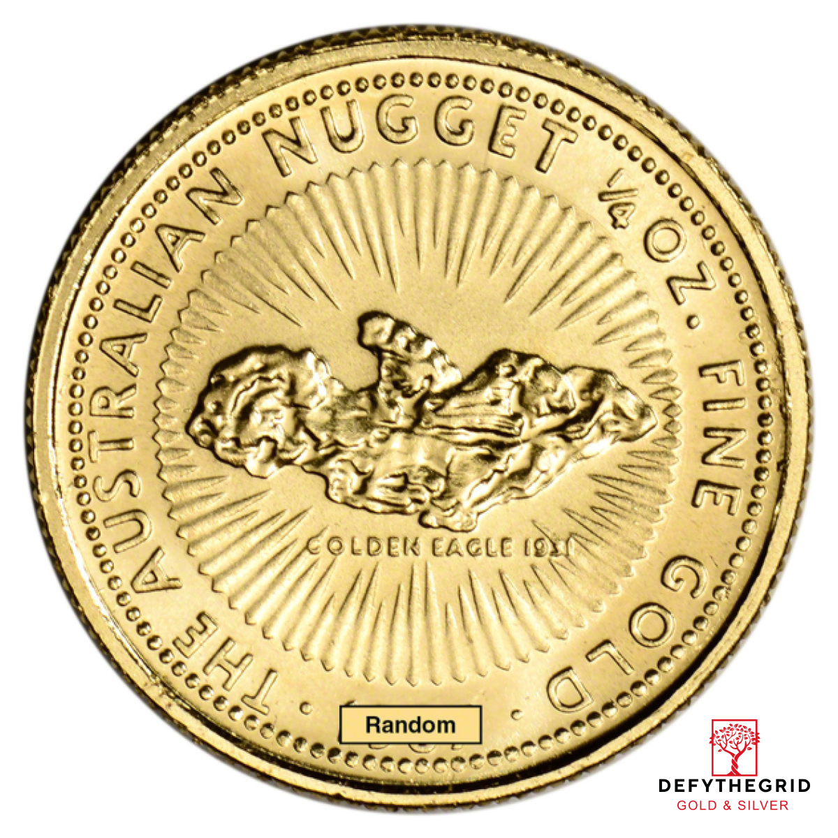 1/4 OZ AUSTRALIAN GOLD NUGGET Obverse product photo