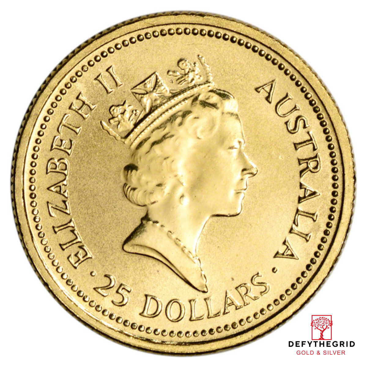 1/4 OZ AUSTRALIAN GOLD NUGGET Reverse product photo