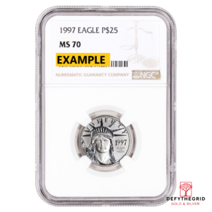 1/4 OZ AMERICAN PLATINUM EAGLE NGC MS70 Obverse product photo