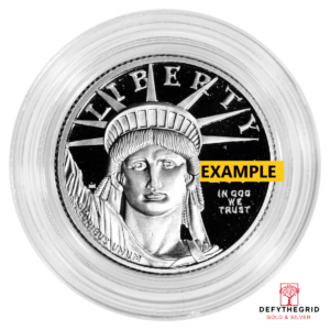 1/4 OZ AMERICAN PLATINUM EAGLE PROOF (CAPSULE ONLY) Obverse product photo