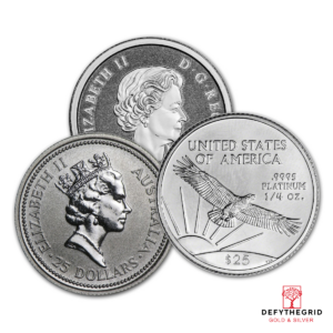 1/4 OZ .9995 PLATINUM COIN RANDOM TYPE Reverse product photo