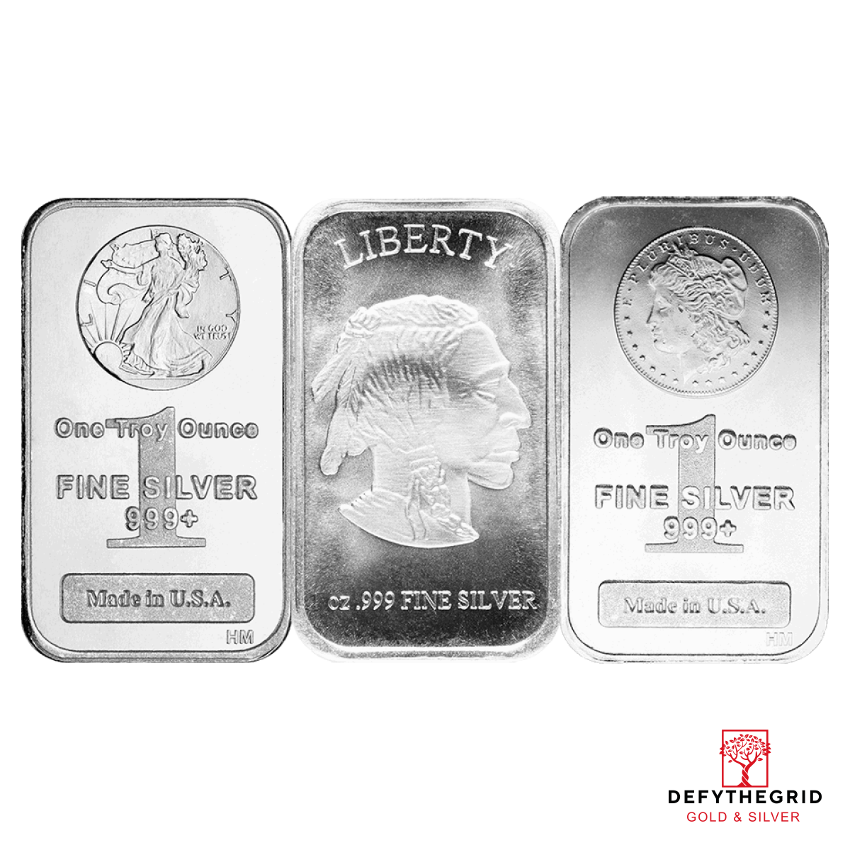 1 OZ SILVER BAR Obverse product photo