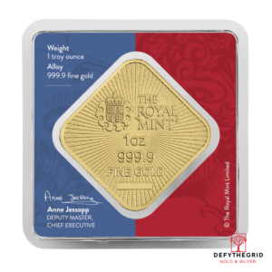 1 OZ GOLD BAR BRITANNIA AND LIBERTY Reverse product photo