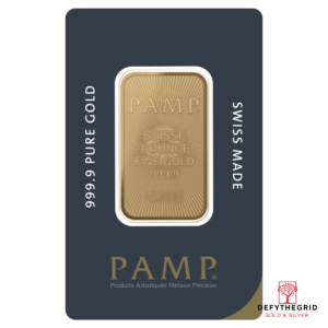 1 OZ GOLD BAR PAMP .9999 FINE Obverse product photo