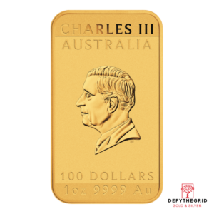 2024 1 OZ GOLD PERTH MINT DRAGON RECTANGULAR COIN Reverse product photo