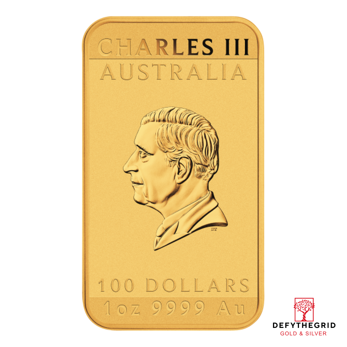 2024 1 OZ GOLD PERTH MINT DRAGON RECTANGULAR COIN Reverse product photo