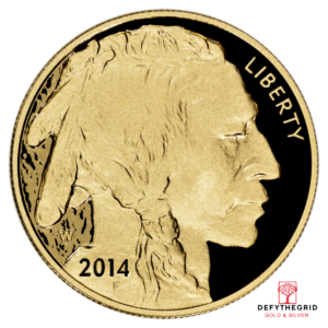 2014 1 OZ AMERICAN GOLD BUFFALO PROOF Reverse product photo