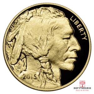 2015 1 OZ AMERICAN GOLD BUFFALO PROOF Reverse product photo