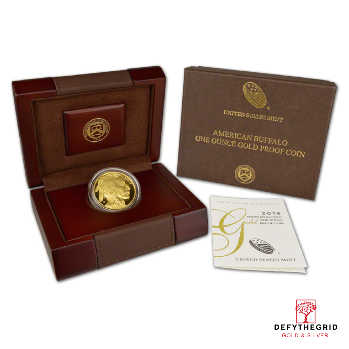 2018 1 OZ AMERICAN GOLD BUFFALO PROOF Obverse product photo