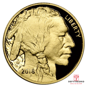2018 1 OZ AMERICAN GOLD BUFFALO PROOF Reverse product photo