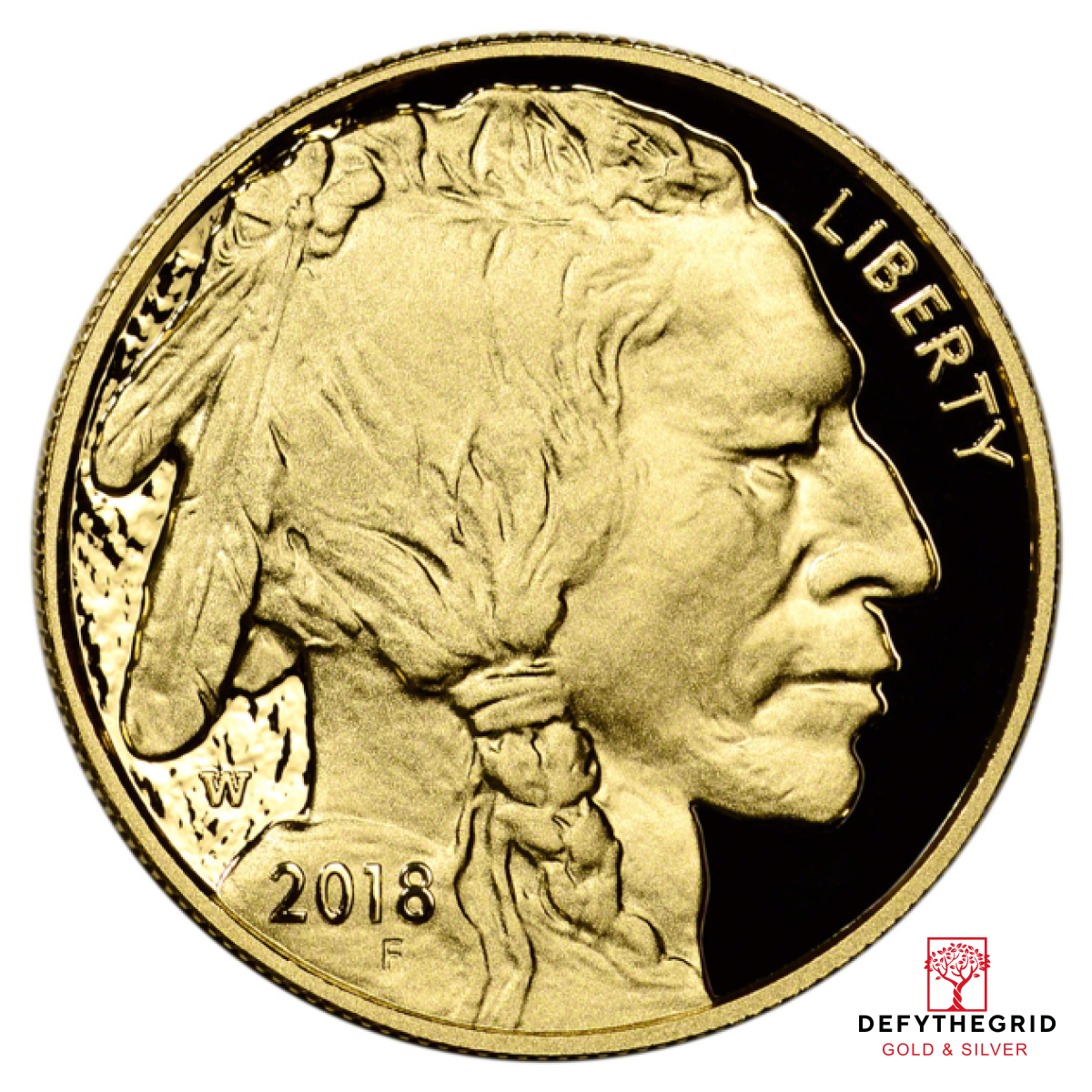 2018 1 OZ AMERICAN GOLD BUFFALO PROOF Reverse product photo