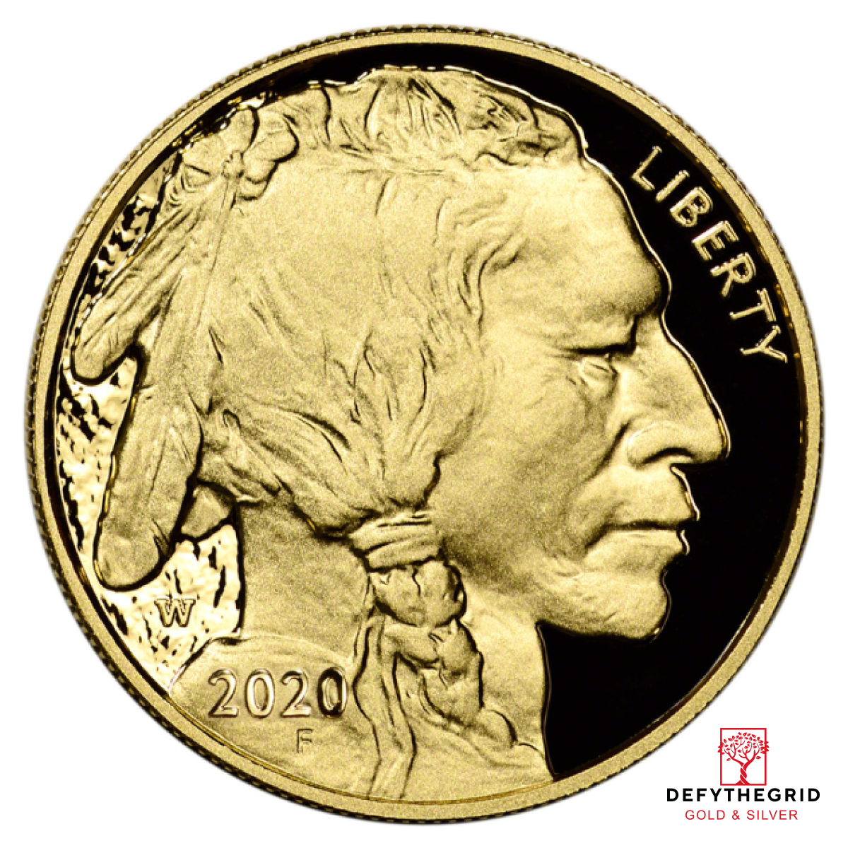 2020 1 OZ AMERICAN GOLD BUFFALO PROOF Reverse product photo