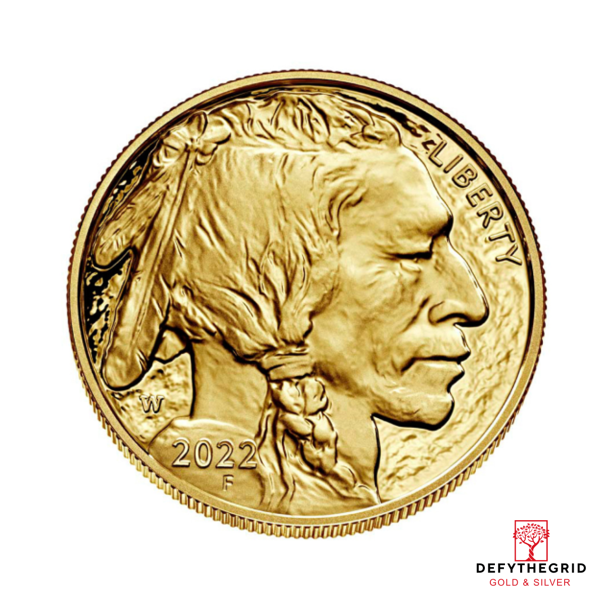 2022 1 OZ AMERICAN GOLD BUFFALO PROOF Reverse product photo