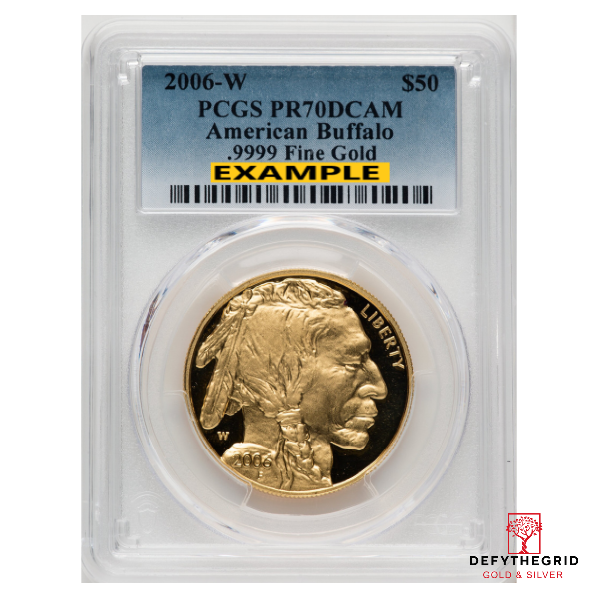 1 OZ AMERICAN GOLD BUFFALO PCGS PROOF 70 Obverse product photo