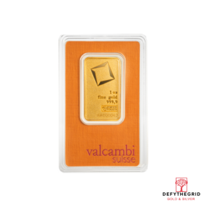 1 OZ GOLD BAR VALCAMBI MATTE FINISH Obverse product photo